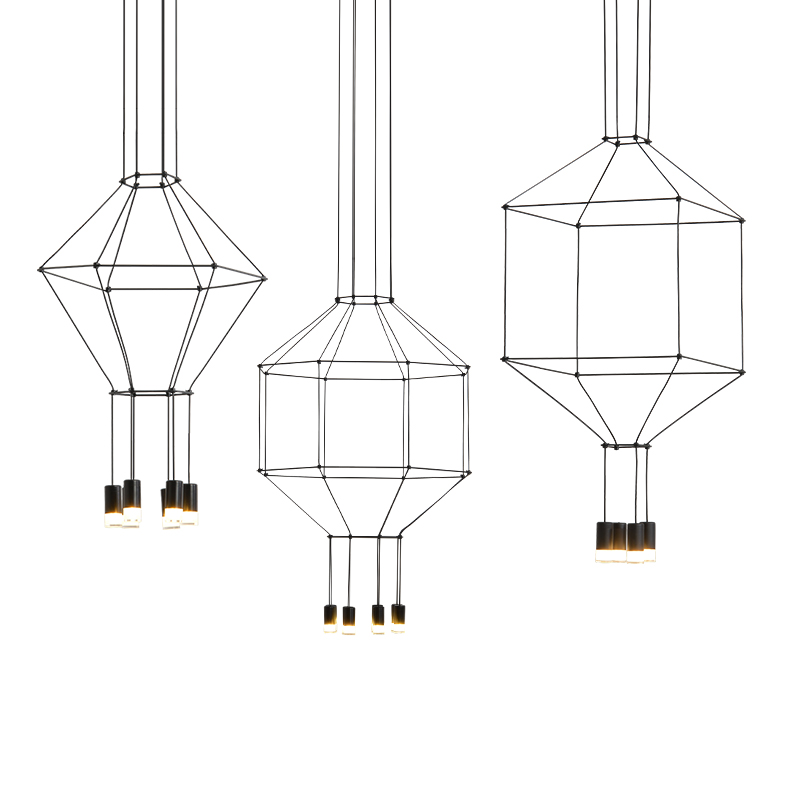 Серия геометрических трансформируемых потолочных светильников VIBIA фото #num#