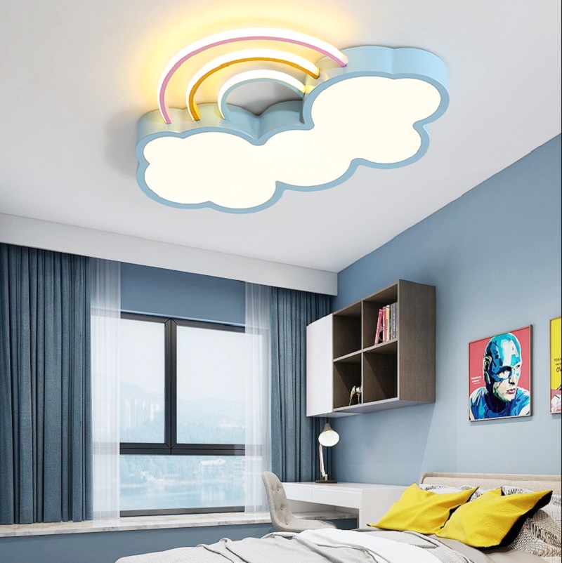 Светодиодный потолочный светильник в виде облака с радугой SUMMER фото #num#