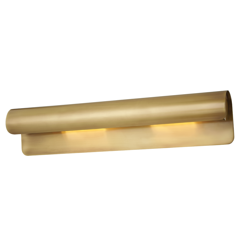 Бра Hudson Valley 1513-AGB Accord 1 Light Wall Sconce In Aged Brass фото #num#