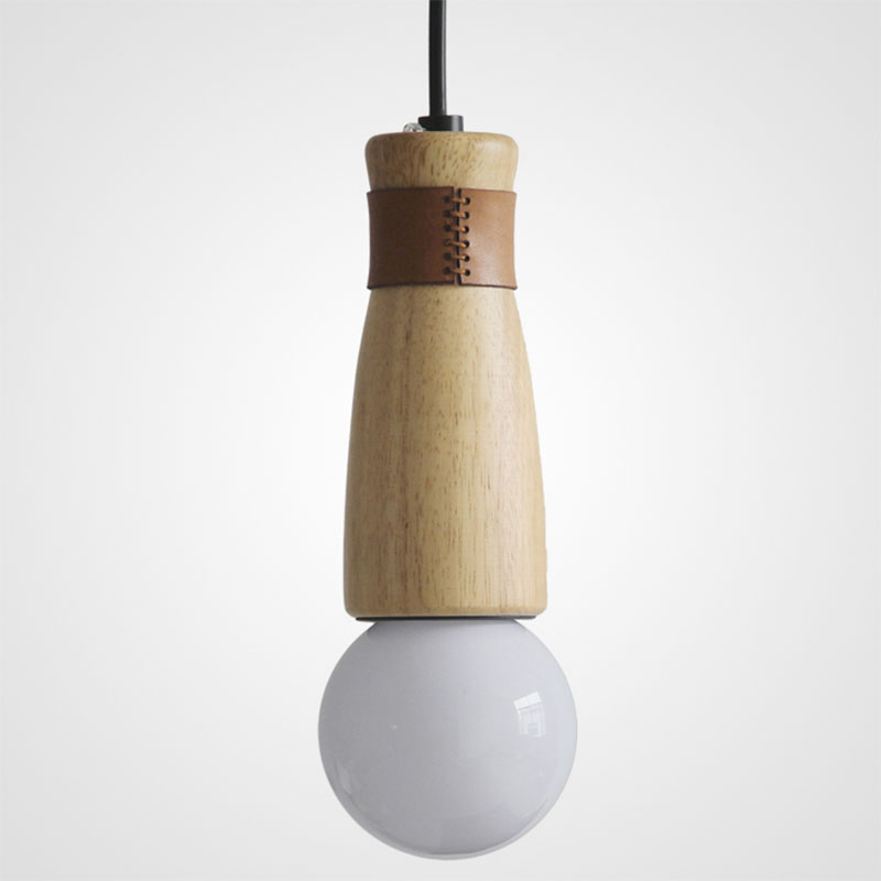 Дизайнерский деревянный подвесной светильник в скандинавском стиле SASH фото #num#