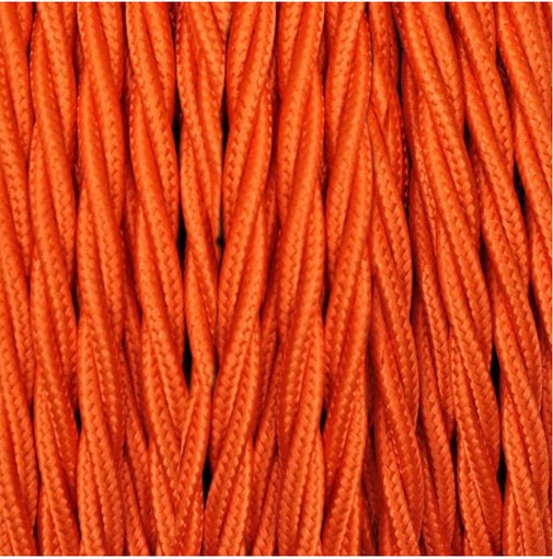 Оранжевый зиг-заг текстильный провод фото #num#