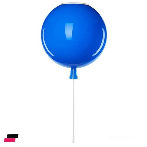 Детский светильник воздушный шар 35 см  Синий  фото 1