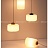Серия подвесных светильников с гофрированным цилиндрическим абажуром молочного цвета со стилизованным под дерево основанием ILSE B темное дерево фото 11
