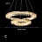 Серия светодиодных кольцевых люстр с абажуром из плоских подвесок MADELAIN модель C фото 4