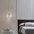 Подвесной стеклянный светильник со спиральным декоративным элементом вокруг лампы SCREW 25 см  A фото 8