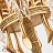 Роскошная люстра с рельефным каркасом HILDEBRANDT 8 плафонов  фото 7