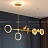 Реечный светильник со светодиодными дисками и вращающимися кольцами и декором в виде птиц JUGGLE золото фото 5