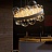 Подвесной светильник в виде диска с шарообразными прозрачными плафонами разного размера с обеих сторон 80 см   фото 5