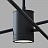 Светодиодная минималистская люстра в скандинавском стиле MILTON 8 плафонов Черный фото 5