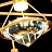 Настенный светильник с цилиндрическим плафоном и кристальным рассеивателем в форме бриллианта GLASGOW WALL фото 3