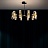 Серия современных люстр с плафонами из стекла SENSE 12 плафонов  Золотой фото 16