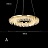 Серия светодиодных кольцевых люстр с абажуром из плоских подвесок MADELAIN модель А фото 2