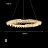 Серия светодиодных кольцевых люстр с абажуром из плоских подвесок MADELAIN модель А фото 3