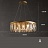 Серия подвесных люстр на кольцевом каркасе с абажуром из рельефных кристальных пластин CONSUL фото 2