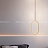 Серия подвесных светодиодных светильников со светящимися плафонами в виде геометрических фигур и дополнительным поворотным плафоном на потолочной чаше STRING фото 19