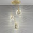 Подвесной стеклянный светильник со спиральным декоративным элементом вокруг лампы SCREW 15 см  C фото 7