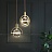 Серия светильников с точечным источником света и вращающимся стеклянным рассеивателем в форме рельефного шара GOLF фото 4