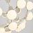 Оригинальная стеклянная светодиодная люстра в стиле постмодерн MESH 65 см  Белый фото 6