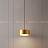 Серия подвесных светодиодных светильников с круглым матовым плафоном в цилиндрическом корпусе SIGGEN золотой фото 15