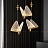 Подвесной светодиодный светильник в виде золотых бабочек с ажурными крыльями AMELIS 1 плафон плафон большой фото 8