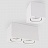 Потолочный светодиодный светильник в минималистическом дизайне 2 плафон  Белый 4000K фото 8