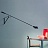Светильник настенный 265 1970s wall lamp by Paolo Rizzatto Черный 150 см  фото 2
