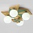 Дизайнерская потолочная люстра в скандинавском эко стиле MILL Зеленый фото 5