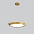 Серия светодиодных светильников в стиле минимализм c плафоном в виде усеченного диска на струнном подвесе SOLVE 50 см   золотой фото 5
