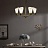Потолочная люстра в американском стиле SILKY 6 плафонов Латунь фото 3