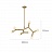 Люстра с шарообразными стеклянными плафонами на золотых стойках молекулярной формы LARRYS фото 5