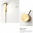 Дизайнерский настенный светильник с поворотным плафоном DENZIL Золотой B фото 13