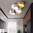 Шестигранный светодиодный потолочный светильник HEXAGON A Черный фото 13