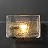 Настенный светильник с плафоном прямоугольной формы из рельефного стекла FABIOLA WALL фото 9