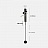 Дизайнерский настенный светильник с поворотным плафоном DENZIL Черный A фото 3