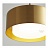Серия подвесных светодиодных светильников с круглым матовым плафоном в цилиндрическом корпусе SIGGEN золотой фото 11