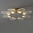 Серия светодиодных люстр с круглыми плафонами внутри прозрачных лепестков SEVERA 6 ламп фото 3