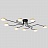 Светодиодная потолочная люстра SCHEME LED 6 плафонов Белый фото 2