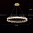 Светодиодная люстра с декором из граненых стеклянных бусин на кольцевом каркасе THERA 60 см   Золотой фото 12