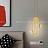 Серия подвесных светодиодных светильников с плафонами в виде бабочек на металлическом каркасе геометрической формы BABETTA GEOMETRY C золото фото 13