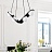 Подвесная потолочная люстра в скандинавском стиле со стеклянными плафонами ANGLE фото 9
