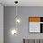 Серия подвесных светильников с шарообразными плафонами и светящимися кольцами на двух металлических стойках SKARVIK модель А серый  фото 13