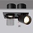 Встраиваемый светодиодный светильник Pry two SQR Черный 4000K фото 7
