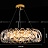 Серия дизайнерских светодиодных люстр с абажуром из перекрестных хрустальных элементов на блестящем круглом каркасе KARLENA C фото 4