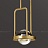 Подвесной светильник с шарообразным плафоном в прямоугольном каркасе из металла DIGHTON    фото 3