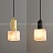 Серия подвесных светильников с плафонами различных геометрических форм из натурального белого мрамора A1 черный фото 19