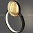Дизайнерский подвесной светильник в виде светодиодного кольца с декоративным металлическим шаром SIGHT фото 14