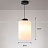 Серия подвесных светильников с гофрированным цилиндрическим абажуром молочного цвета со стилизованным под дерево основанием ILSE фото 3