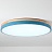 Светодиодные плоские потолочные светильники KIER WOOD 40 см  Синий фото 31