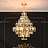 Серия дизайнерских люстр с каскадным абажуром из рельефных хрустальных подвесок геометрической формы SIMONETTA фото 16