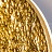Фактурный настенный светильник в виде диска с нанесением фольги и сусального золота и светящимся окошком из акрила OONA фото 9